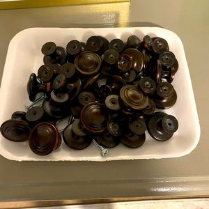 CABINET KNOBS RUBBED OIL BRONZE 34 pc PERFECT